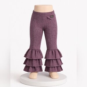 Matilda Jane Mauve Patterned Ruffle-Hem Leggings